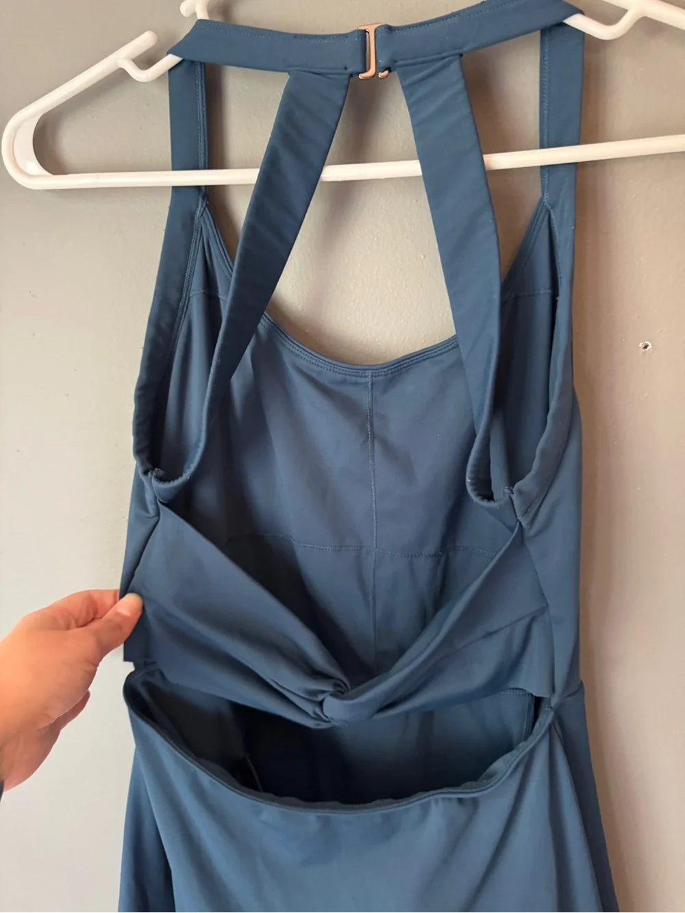 Halara Athletic Dress Built In Shorts Pockets Blue Small